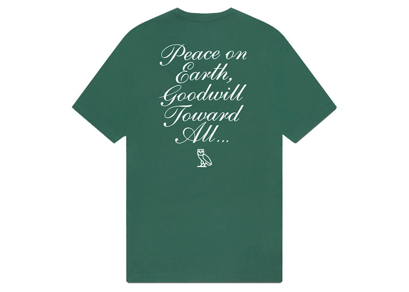 OVO Holiday Owl T-shirt Green