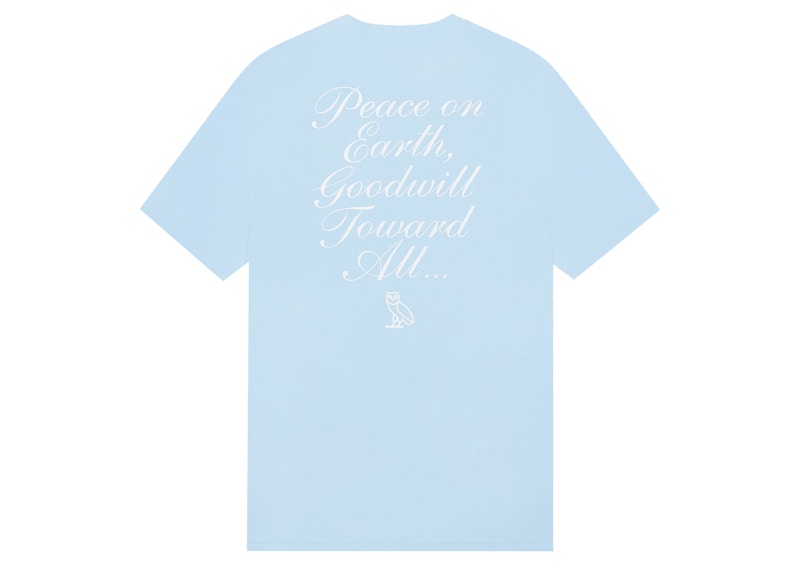 OVO Holiday Owl T-shirt Sky Blue