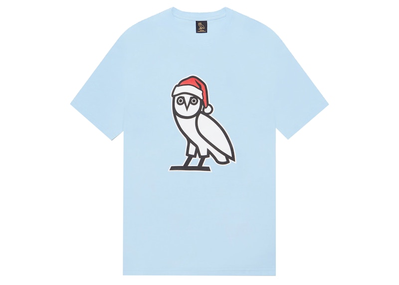 OVO Holiday Owl T-shirt Sky Blue