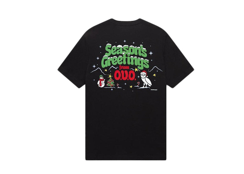 OVO Holiday T-Shirt T-shirt Black