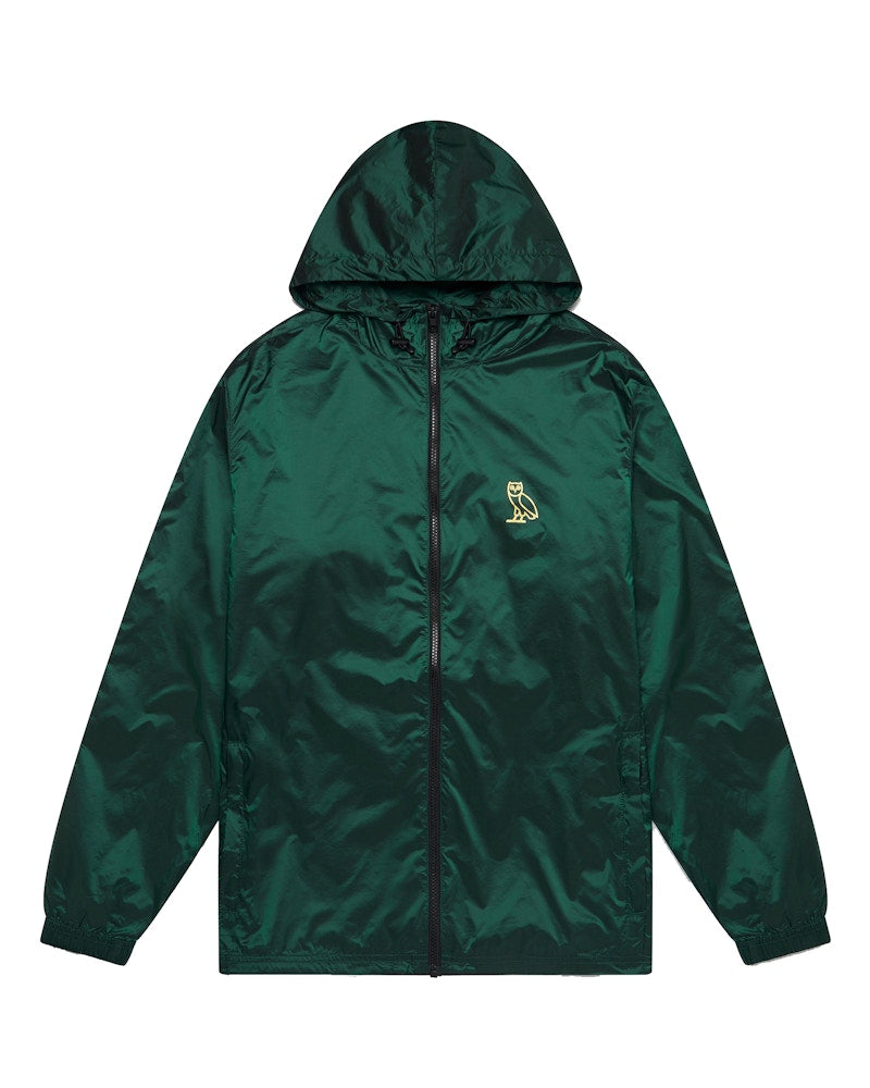 OVO Iridescent Micro-Ripstop Windbreaker Park Green