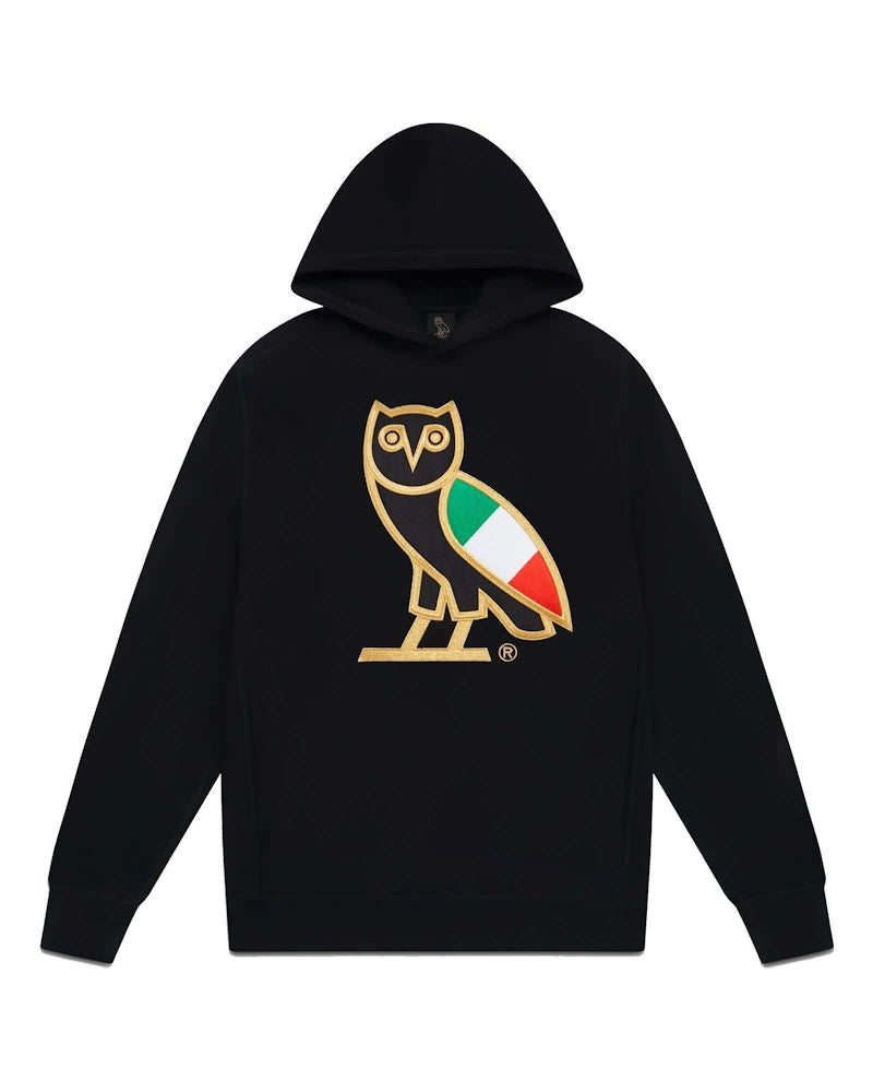 OVO Italy OG Owl Hoodie Black