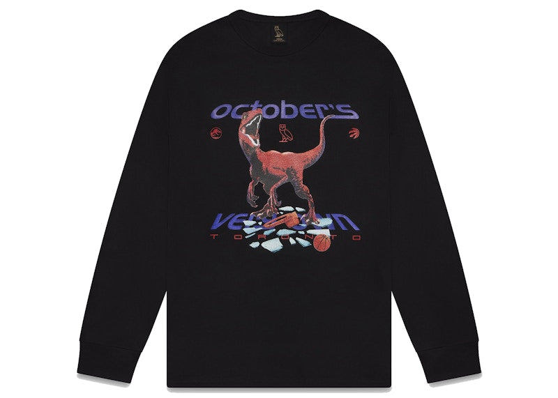 OVO Jurassic Park Longsleeve T-shirt Black
