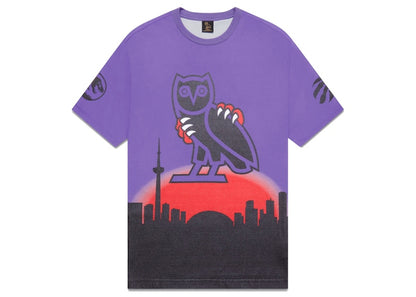 OVO Jurassic Park Skyline T-shirt Purple