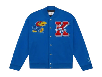 OVO Kansas Jayhawks Varsity Jacket Blue