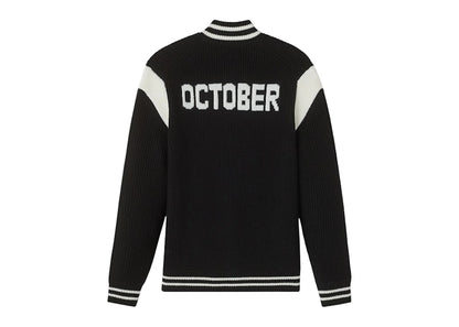 OVO Knit Varsity Jacket Black