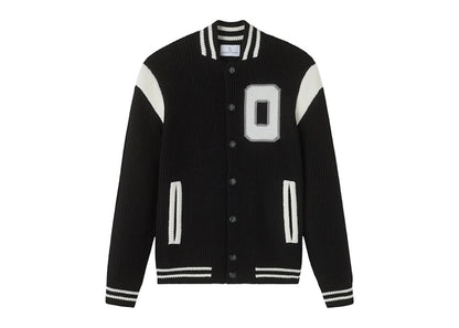 OVO Knit Varsity Jacket Black