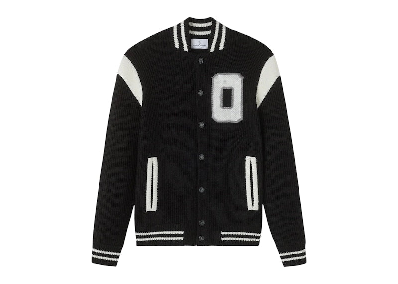 OVO Knit Varsity Jacket Black