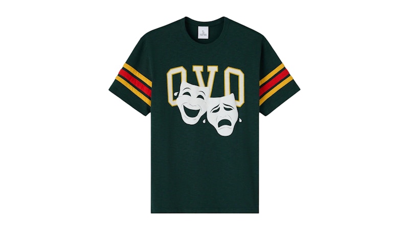 OVO Last Ones Laughing Football T-Shirt Midnight Green