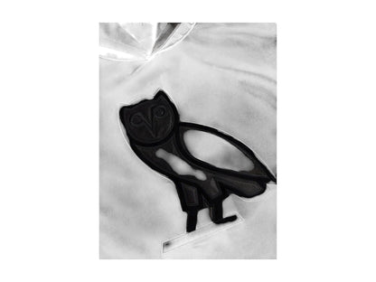OVO Leather OG Owl Hoodie Black