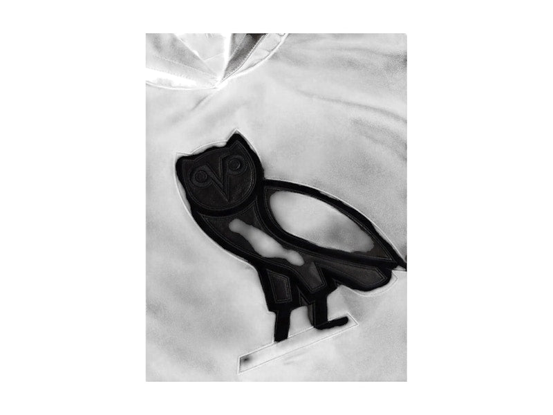 OVO Leather OG Owl Hoodie Black