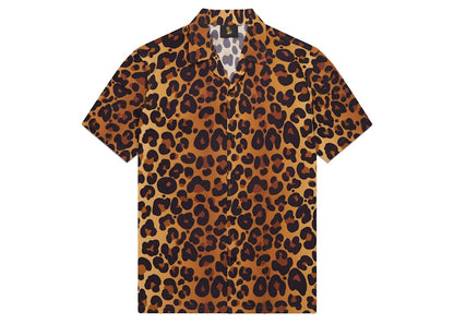 OVO Leopard Print Camp Shirt Orange