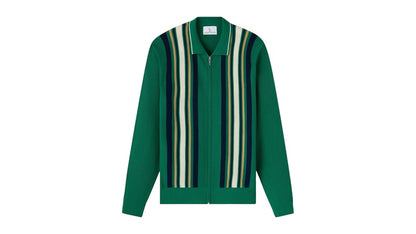 OVO Lightweight Merino Full-Zip Cardigan Green