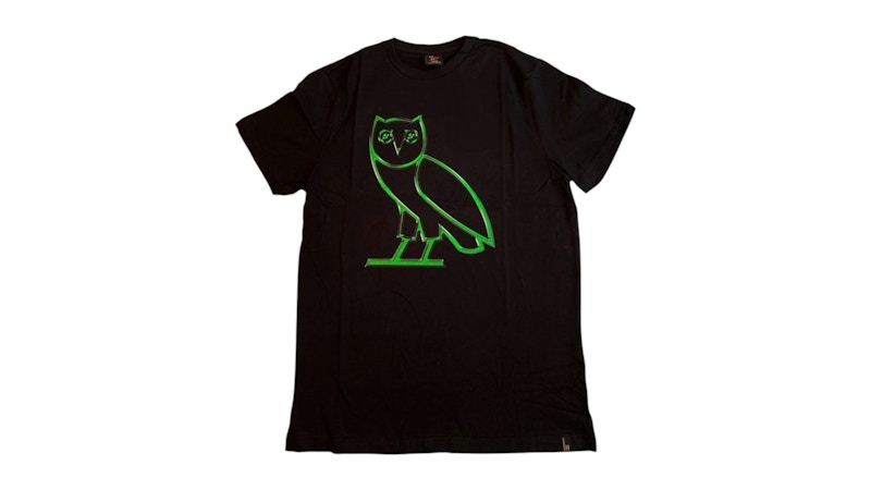 OVO Liquid Chrome OG Owl Tee T-shirt Black
