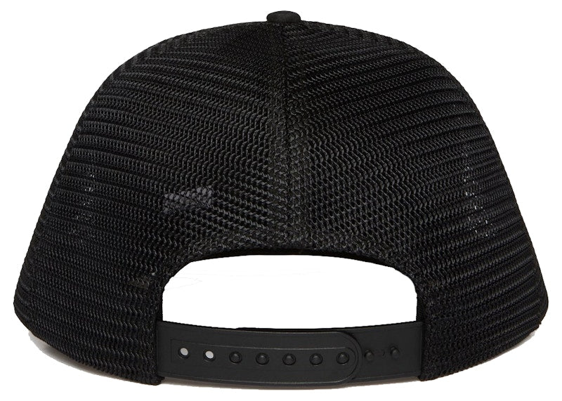 OVO Liquid Chrome Owl Trucker Hat Black