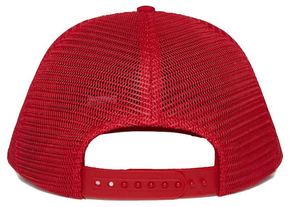 OVO Liquid Chrome Owl Trucker Hat Red