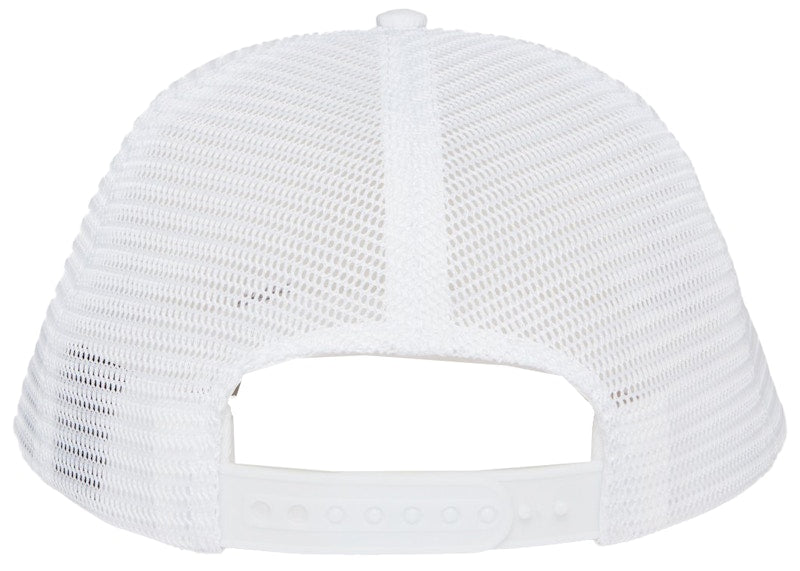 OVO Liquid Chrome Owl Trucker Hat White