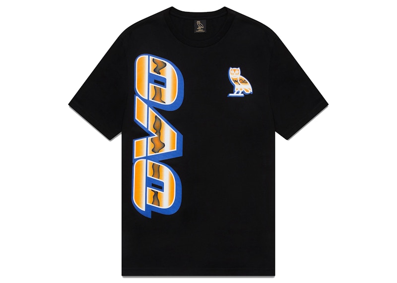 OVO Liquid Chrome Runner T-shirt Black