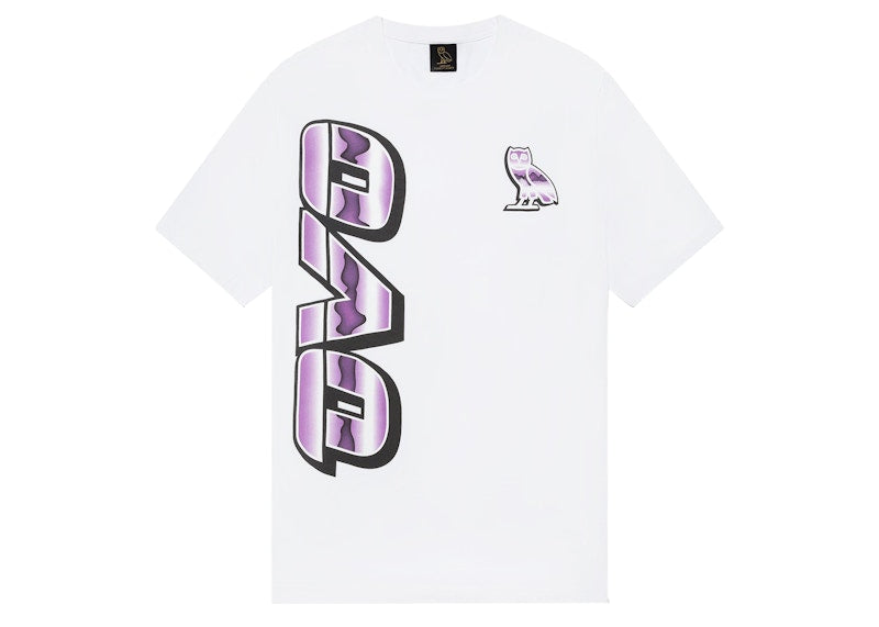 OVO Liquid Chrome Runner T-shirt White