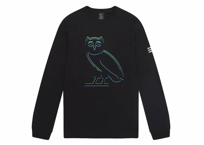 OVO Liquid Owl L/S Shirt Black