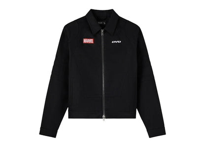 OVO Marvel Ghost Rider Denim Moto Jacket Black Rigid