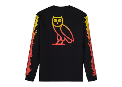 OVO Marvel Ghost Rider Long-Sleeve Tee Black