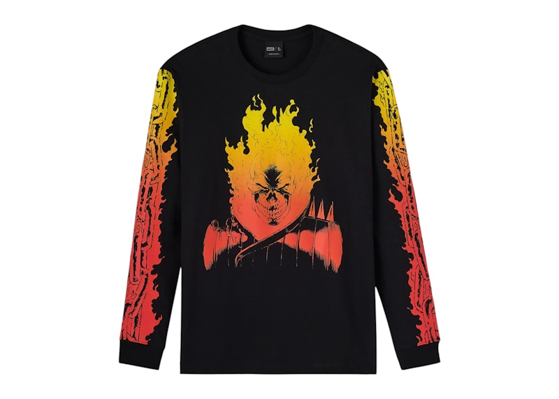 OVO Marvel Ghost Rider Long-Sleeve Tee Black