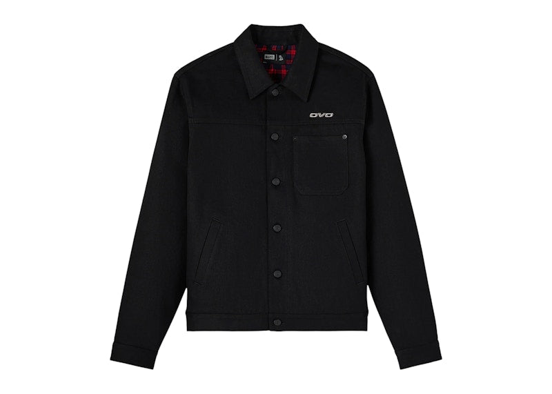 OVO Marvel Weapon X Denim Trucker Jacket Black Rigid