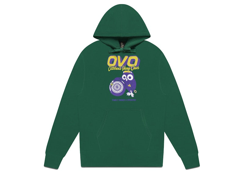 OVO Mechanic Owl Hoodie Evergreen