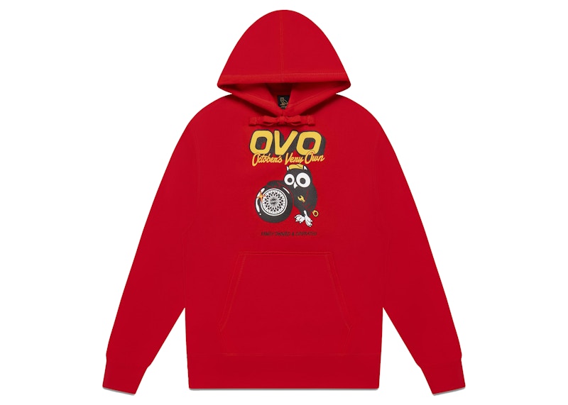 OVO Mechanic Owl Hoodie Red