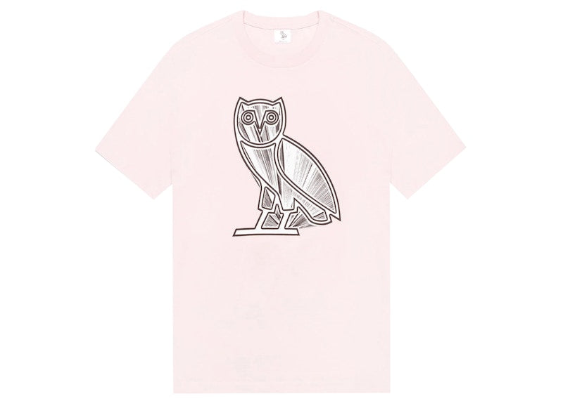 OVO Metallic Owl T-shirt Pink