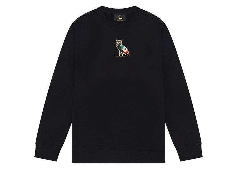 OVO Mexico Mini OG Owl Crewneck Black