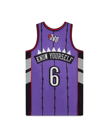 OVO Mitchell And Ness '95 Raptors Basketball Jersey Purple/Back