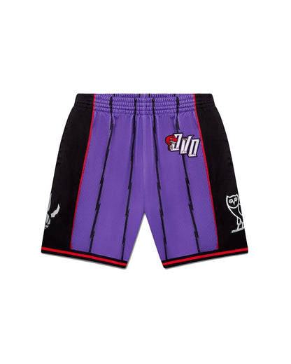 OVO Mitchell And Ness '95 Raptors Basketball Short Purple/Black