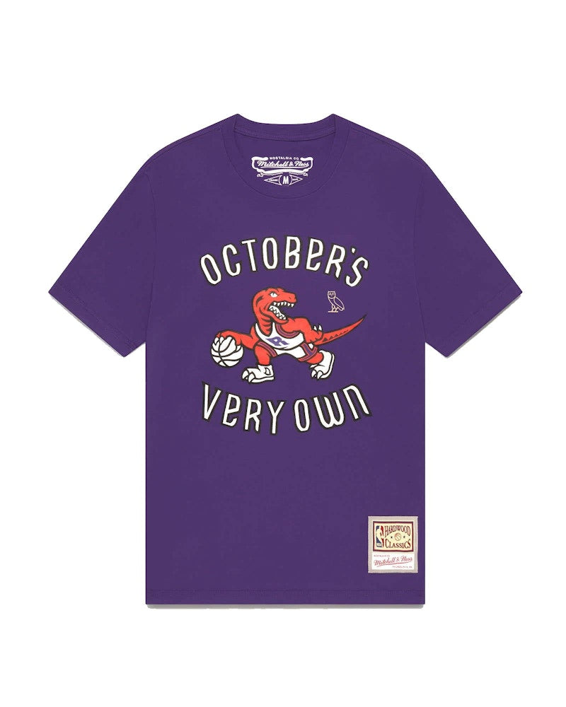 OVO Mitchell And Ness '95 Raptors Draft Day T-Shirt Purple