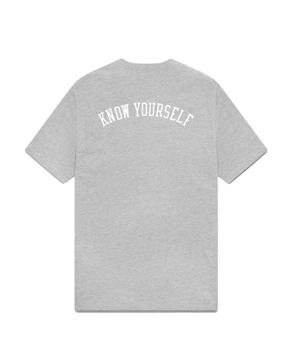 OVO Mitchell And Ness '95 Raptors OG Owl T-Shirt Heather Grey