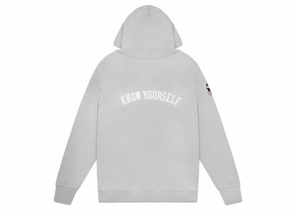 OVO Mitchell & Ness 1995 Raptors OG Owl Hoodie Heather Grey