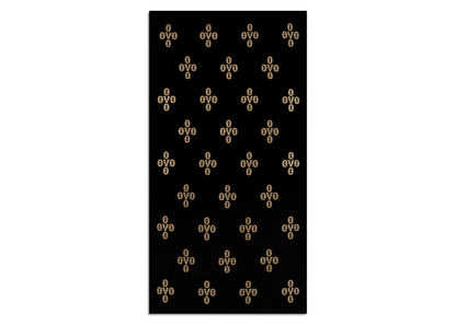 OVO Monogram Beach Towel Black/Gold