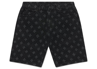 OVO Monogram Denim Short Washed Black