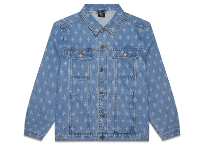 OVO Monogram Denim Trucket Jacket Washed Indigo