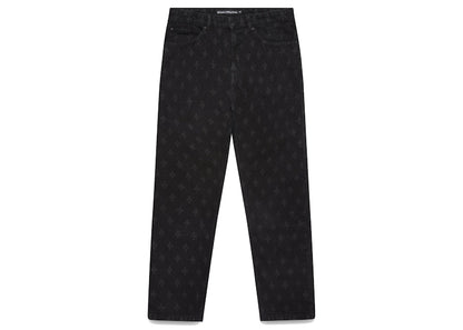 OVO Monogram Relaxed Fit Denim Washed Black