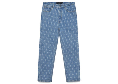 OVO Monogram Relaxed Fit Denim Washed Indigo