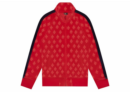 OVO Monogram Velour Track Jacket Red