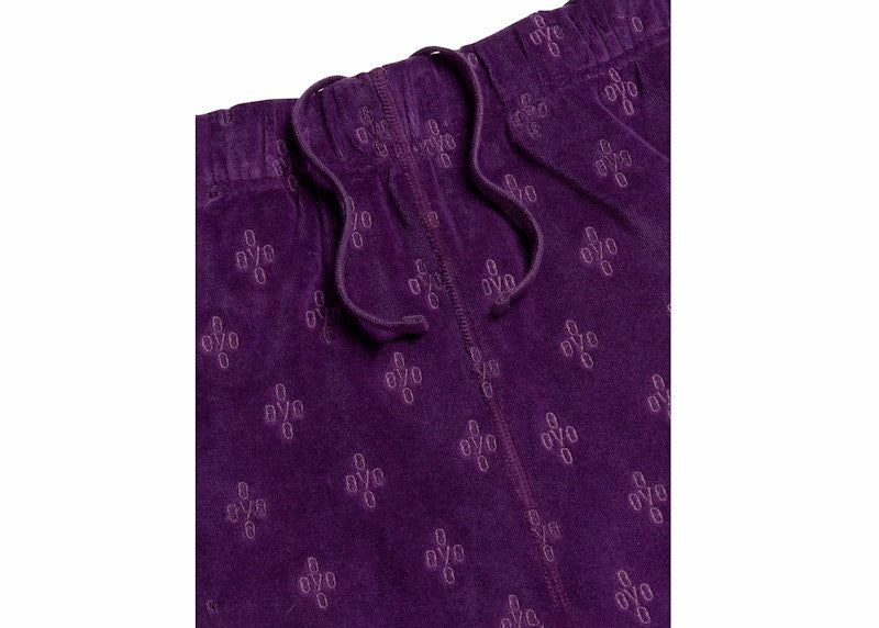 OVO Monogram Velour Track Pant Purple
