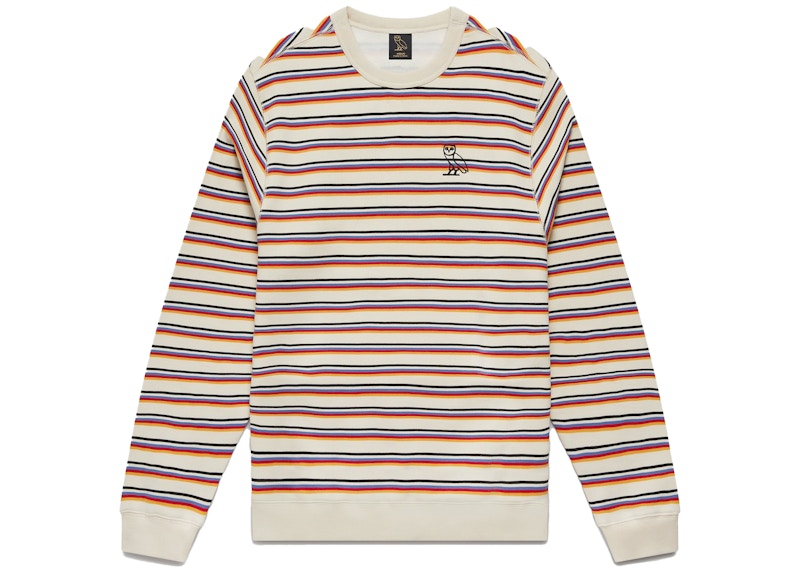 OVO Multi-Stripe Crewneck Cream