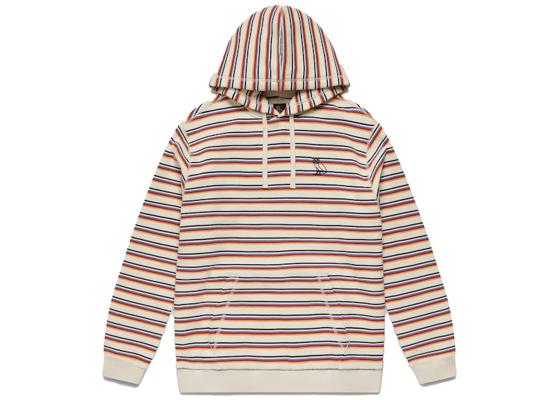 OVO Multi-Stripe Hoodie Cream