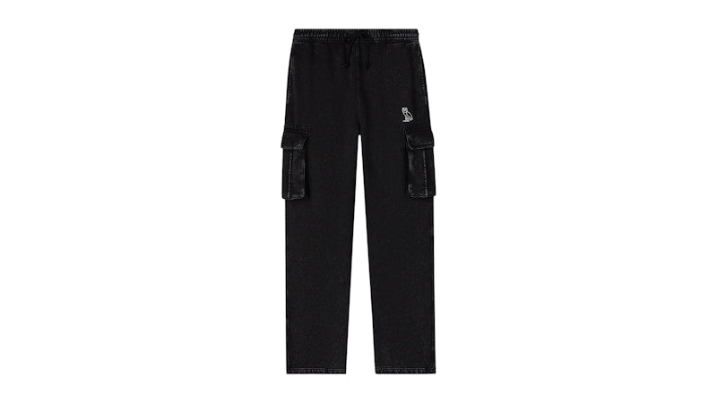 OVO Muskoka Cargo Sweatpant Garment Dyed Black