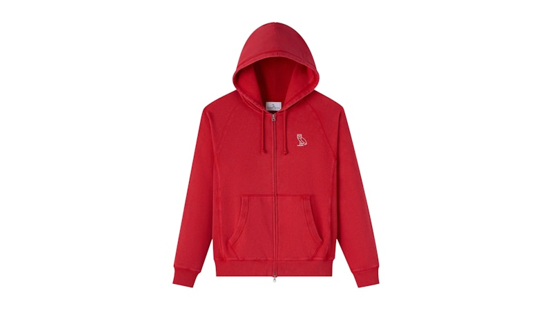 OVO Muskoka Raglan Full-Zip Hoodie Berry