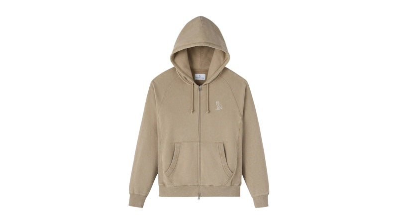 OVO Muskoka Raglan Full-Zip Hoodie Sandstone