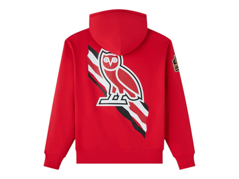 OVO NBA Chicago Bulls Hoodie Red